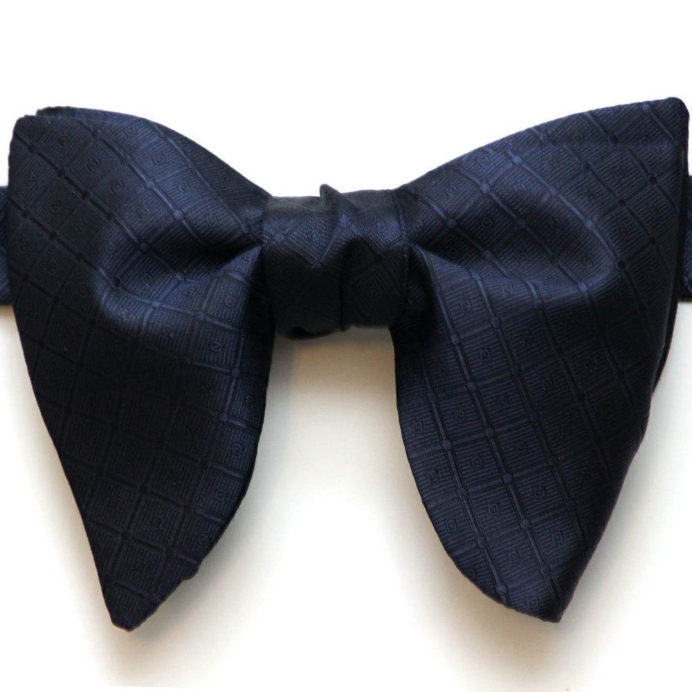 ‎Dark Navy Big Butterfly Self-Tied Bow tie